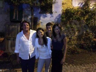 L'attrice statunitense Michelle Rodriguez in vacanza a Monforte