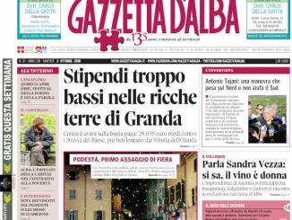 La copertina di Gazzetta in edicola martedì 2 ottobre