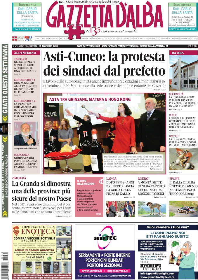 La copertina di Gazzetta in edicola martedì 13 novembre