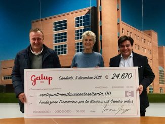 Galup dona 24.670 euro alla Fondazione per la ricerca sul Cancro di Candiolo