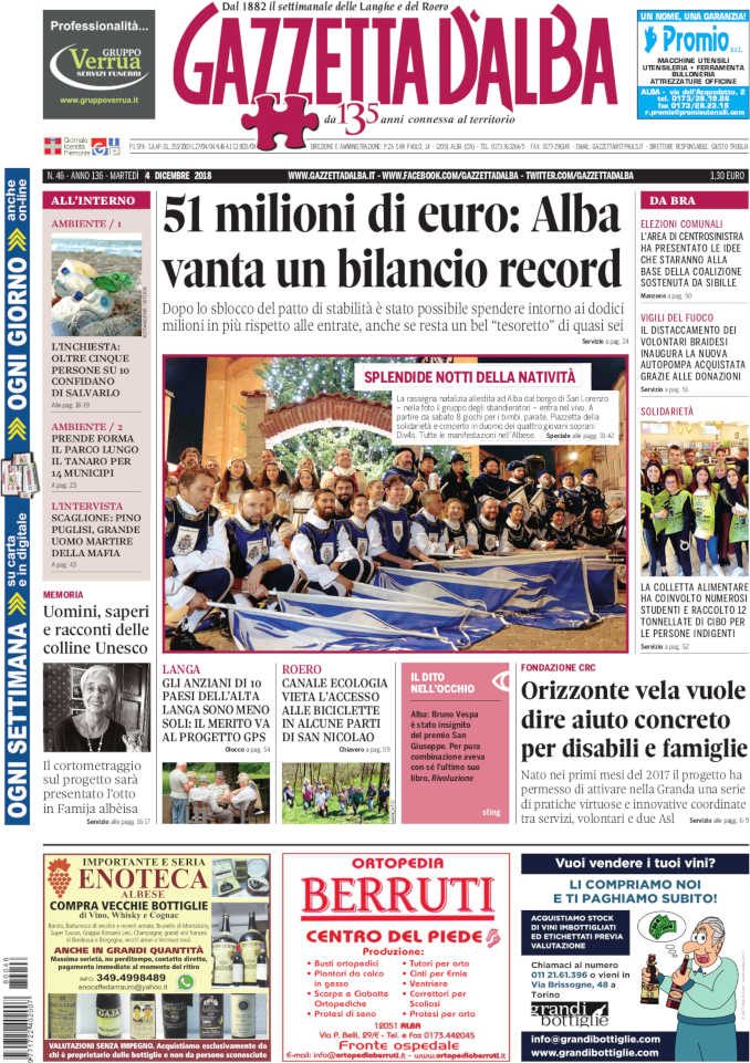 La copertina di Gazzetta in edicola martedì 4 dicembre 1