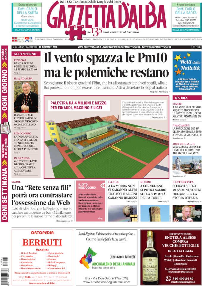 La copertina di Gazzetta in edicola martedì 11 dicembre