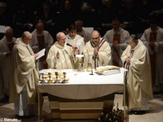 Padre Moscone saluta i fedeli ricordando le sue tre origini e citando il giudice Livatino 2