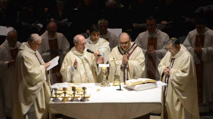 Padre Moscone saluta i fedeli ricordando le sue tre origini e citando il giudice Livatino 2