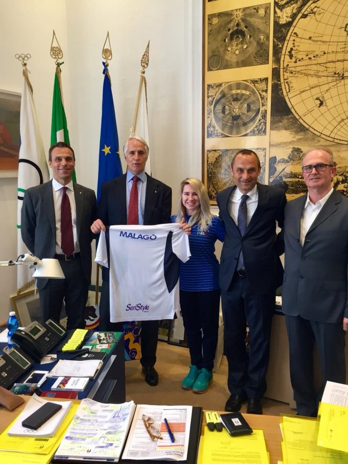 Balon: la campionessa Martina Garbarino ricevuta dal presidente del Coni