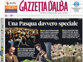 La copertina di Gazzetta d'Alba in edicola sabato 20 aprile