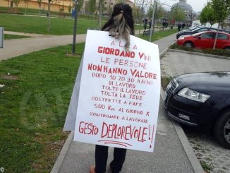 La protesta dei lavoratori Giordano è arrivata anche a Vinitaly