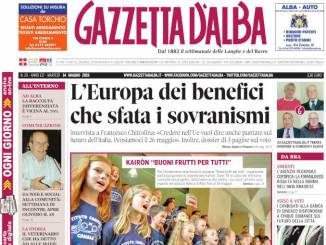 La copertina di Gazzetta d'Alba in edicola martedì 14 maggio