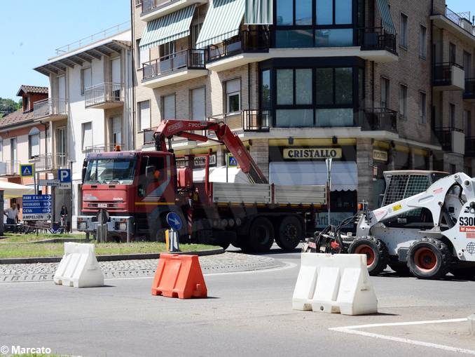 Da lunedì un ampio cantiere interesserà l’intersezione tra corso Enotria e corso Langhe ad Alba 2