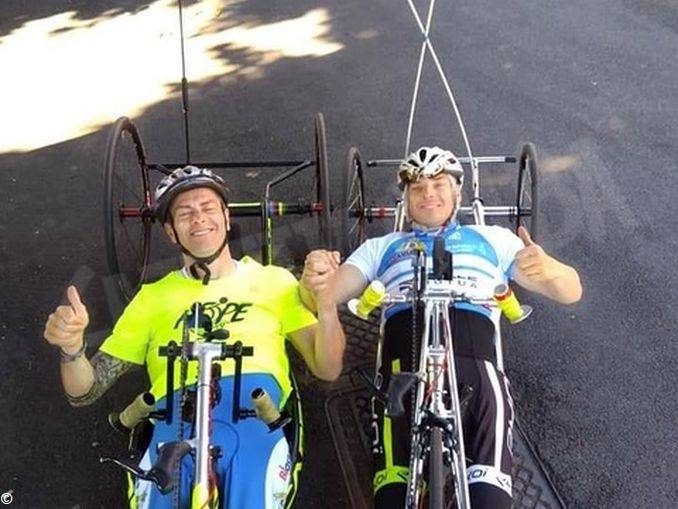 Handbikers di Sportabili a Chivasso per il Girdo d’Italia