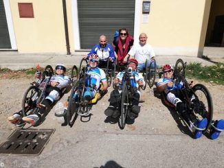 Handbikers di Sportabili a Chivasso per il Girdo d’Italia 1