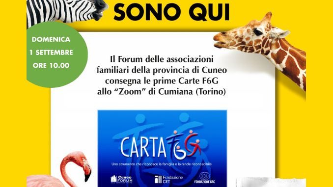 Il Forum famiglie di Cuneo inizia a distribuire le carte F6g