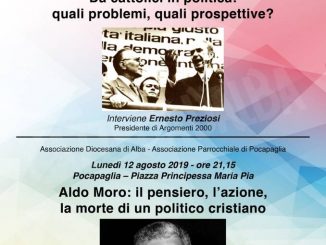 Incontri ad Alba e Pocapaglia sulla figura di Aldo Moro