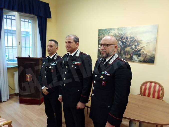 Nuovi comandanti dei carabinieri: si presentano il colonnello Del Gaudio e il capitano Caputo