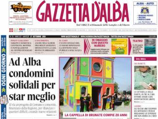 La copertina di Gazzetta d'Alba in edicola martedì 17 settembre 1