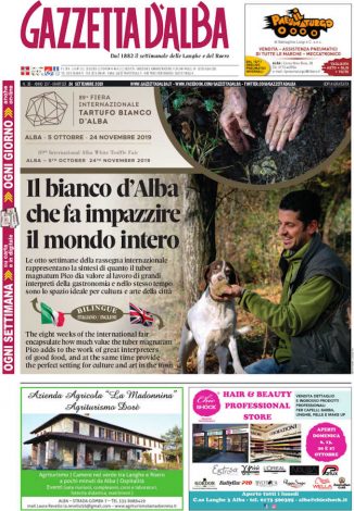 La copertina di Gazzetta d'Alba in edicola martedì 24 settembre