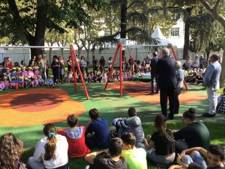 Bra: Inaugurato il nuovo parco giochi in piazza Roma 1