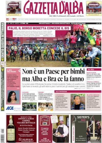 La copertina di Gazzetta d’Alba in edicola martedì 8 ottobre