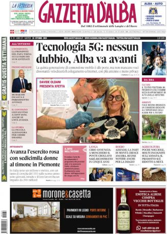 La copertina di Gazzetta d’Alba in edicola martedì 15 ottobre