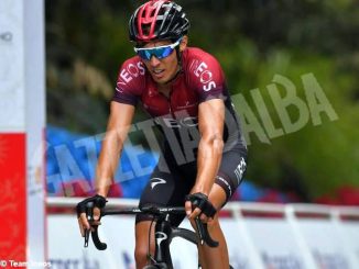 Diego Rosa sul podio nella tappa regina del Tour of Guangxi 1