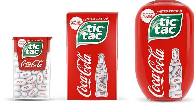Tic Tac Ferrero e Coca-Cola si incontrano in un nuovo confetto lanciato in 70 paesi