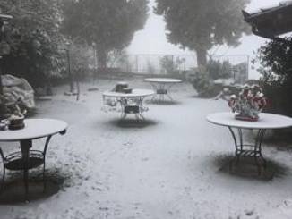 Iniziata la nevicata sulle Langhe