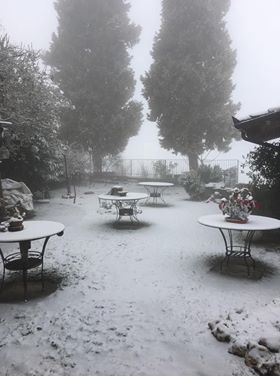 Iniziata la nevicata sulle Langhe