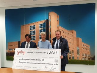 Galup dona 25 mila euro alla Fondazione piemontese per la ricerca sul cancro di Candiolo
