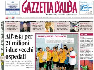 La copertina di Gazzetta d’Alba in edicola martedì 5 novembre
