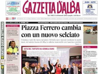 La copertina di Gazzetta d’Alba in edicola martedì 12 novembre