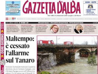 La copertina di Gazzetta d’Alba in edicola martedì 26 novembre