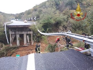 Allerta meteo: crolla tratto viadotto sulla Torino-Savona