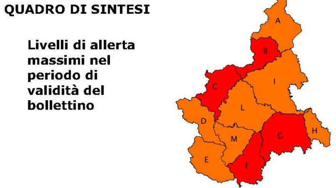 Maltempo: per le valli Tanaro e Belbo l'allerta regionale diventa rossa