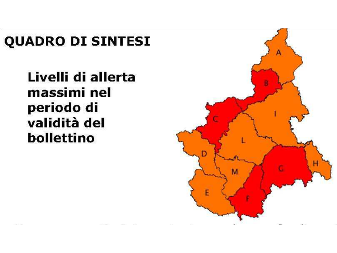 Maltempo: per le valli Tanaro e Belbo l'allerta regionale diventa rossa