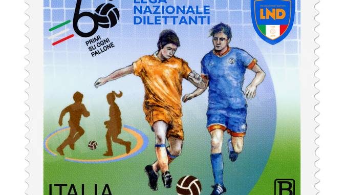 Calcio: Poste dedica un francobollo alla Lega nazionale dilettanti