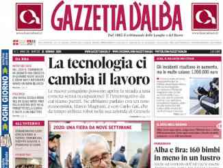 La copertina di Gazzetta d’Alba in edicola martedì 21 gennaio