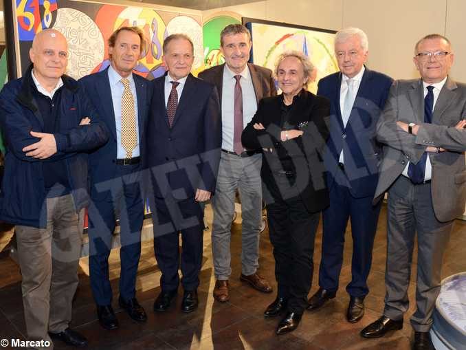 Grande successo della mostra di Ugo Nespolo in Banca d’Alba 1