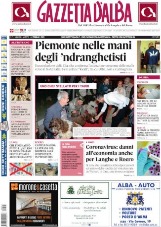 La copertina di Gazzetta d’Alba in edicola martedì 4 febbraio