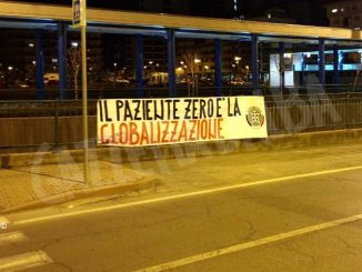 Striscioni di CasaPound in tutta Italia su Coronavirus 1