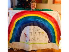 Andrà tutto bene: il messaggio dei bambini di Alba