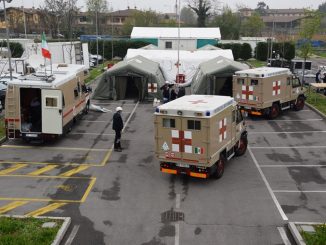 Gli Alpini, in aiuto alla provincia di Bergamo, monteranno in una settimana il loro ospedale da campo