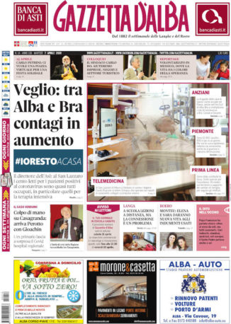 La copertina di Gazzetta d’Alba in edicola martedì 7 aprile