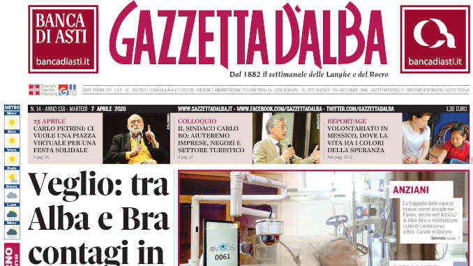 La copertina di Gazzetta d’Alba in edicola martedì 7 aprile