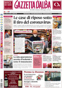 La copertina di Gazzetta d’Alba in edicola martedì 21 aprile