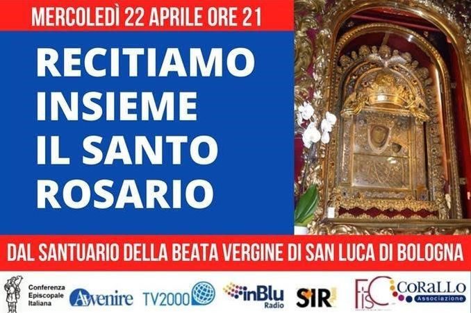 Si rinnova anche questa settimana l’appuntamento con il Rosario per l’Italia su Tv 2000