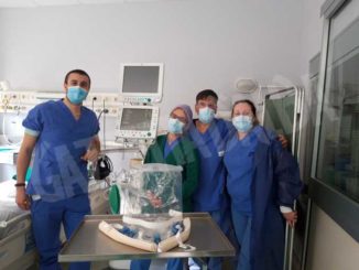 Due ecografi e 50 caschi respiratori donati dagli anziani Ferrero all’Asl