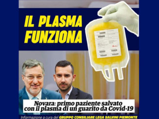Coronavirus: assessore Piemonte, paziente salvato con plasma