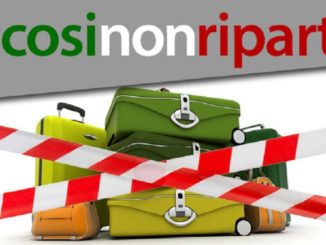 Protesta del mondo del turismo con la campagna social #cosinonriparto