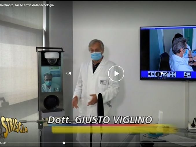 Medicina da remoto, Giusto Viglino presenta il totem per la telemedicina a Striscia la notizia