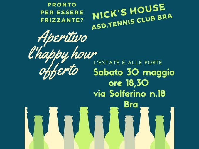 Tennis club Bra di via Solferino, sabato apericena per l’apertura della stagione